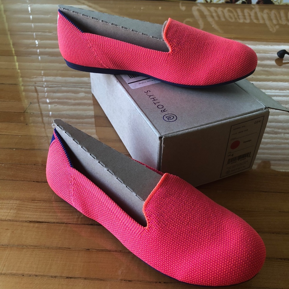 Rothy's Girls Loafer Flamingo Pink girls 4